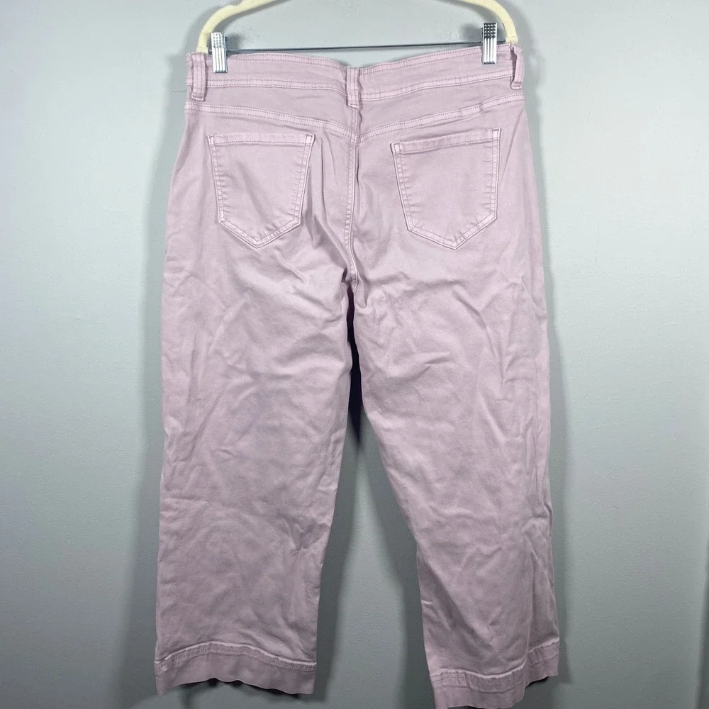 Buffalo David Bitton Brigette Crop Pants Women's 14‎ / 34 Purple High Rise Lilac